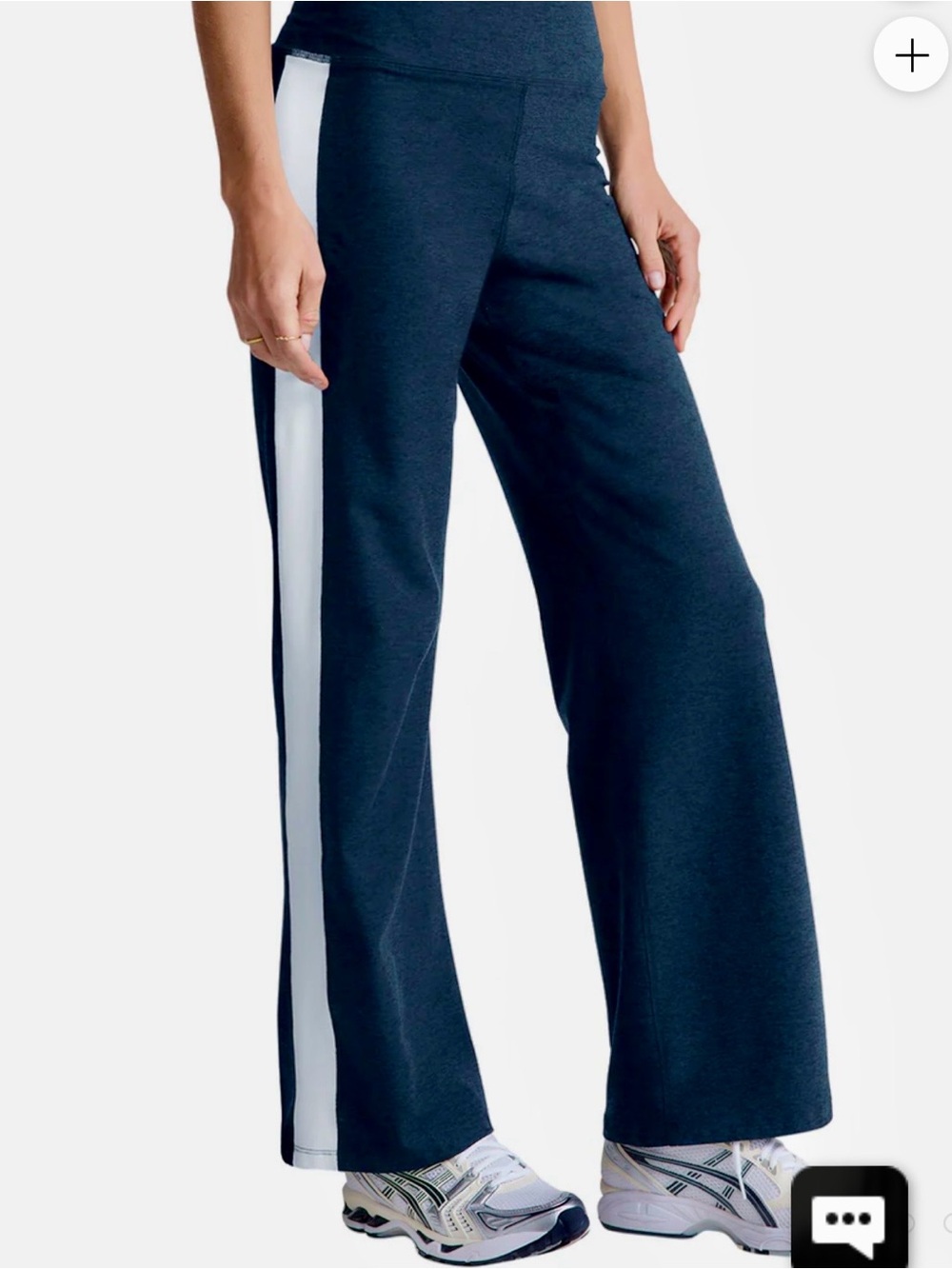 Beyond Yoga Spacedye Line Up Wide Leg Pant. XS. Navy/white - Picture 4 of 15
